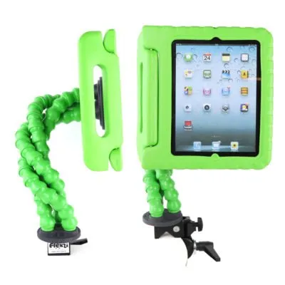 Flexzi iPad holder with iPad case - Green